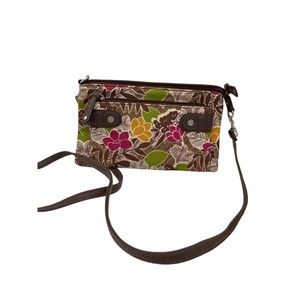 Relic Mini Bag Crossbody Leather and Floral Removable Strap
